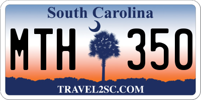 SC license plate MTH350
