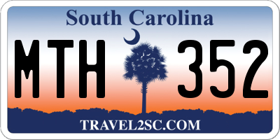 SC license plate MTH352