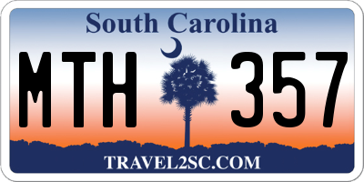 SC license plate MTH357