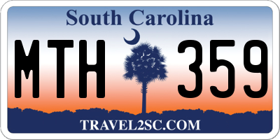 SC license plate MTH359