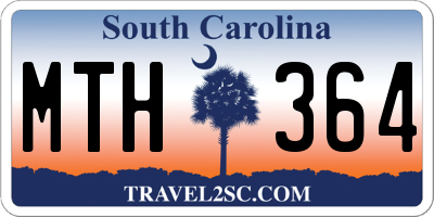 SC license plate MTH364