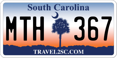 SC license plate MTH367