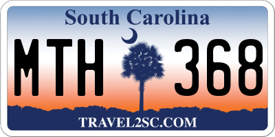 SC license plate MTH368