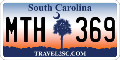 SC license plate MTH369