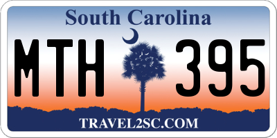 SC license plate MTH395
