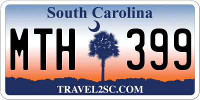 SC license plate MTH399