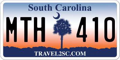 SC license plate MTH410