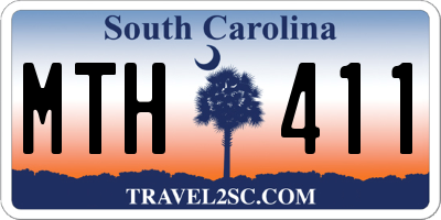 SC license plate MTH411