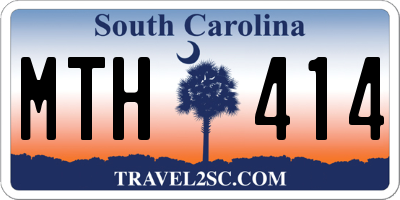 SC license plate MTH414
