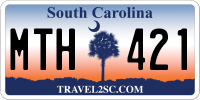 SC license plate MTH421
