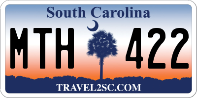 SC license plate MTH422