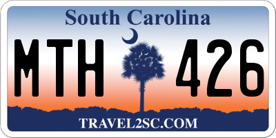 SC license plate MTH426