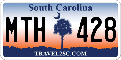 SC license plate MTH428