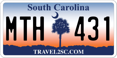 SC license plate MTH431