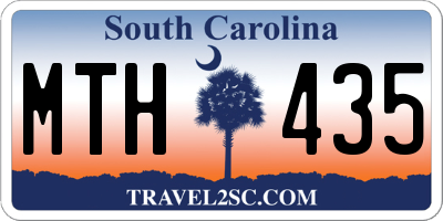 SC license plate MTH435