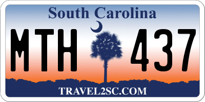 SC license plate MTH437