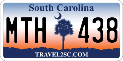 SC license plate MTH438