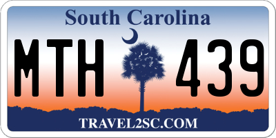 SC license plate MTH439