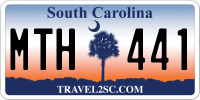SC license plate MTH441