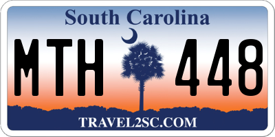 SC license plate MTH448