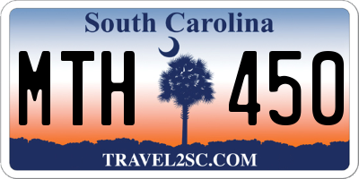 SC license plate MTH450