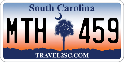 SC license plate MTH459