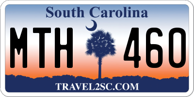 SC license plate MTH460