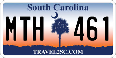 SC license plate MTH461