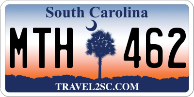 SC license plate MTH462