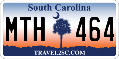 SC license plate MTH464