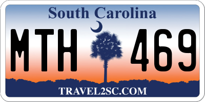 SC license plate MTH469
