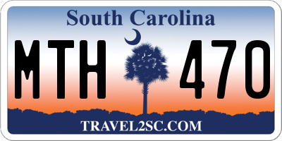 SC license plate MTH470
