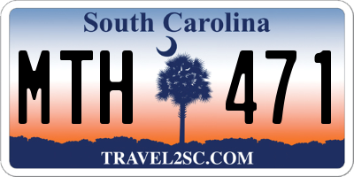 SC license plate MTH471