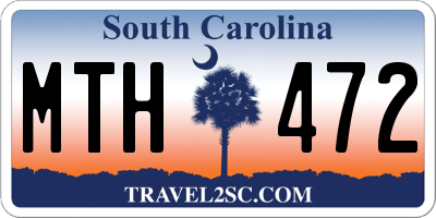 SC license plate MTH472