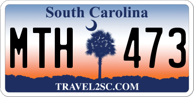 SC license plate MTH473