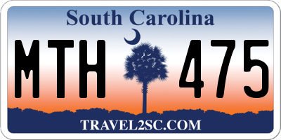 SC license plate MTH475