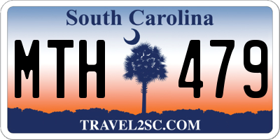 SC license plate MTH479