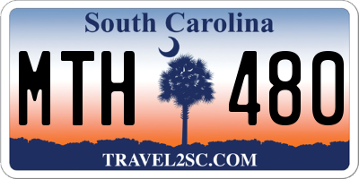 SC license plate MTH480