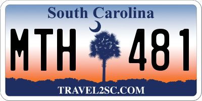 SC license plate MTH481