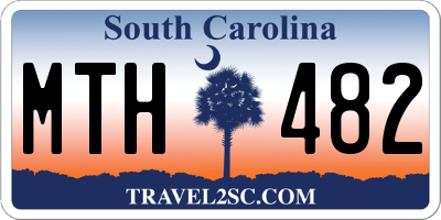 SC license plate MTH482