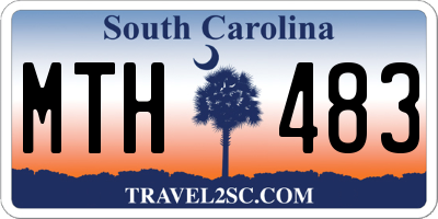 SC license plate MTH483