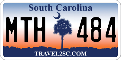 SC license plate MTH484