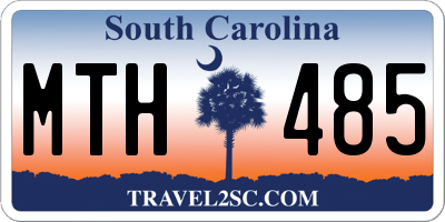 SC license plate MTH485