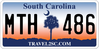 SC license plate MTH486