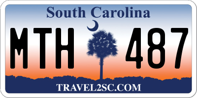 SC license plate MTH487