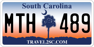 SC license plate MTH489
