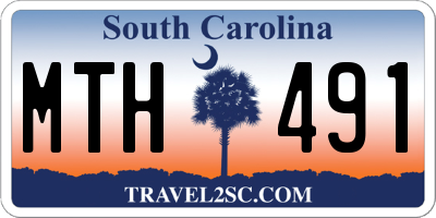 SC license plate MTH491