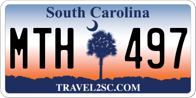 SC license plate MTH497