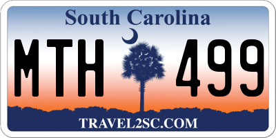 SC license plate MTH499