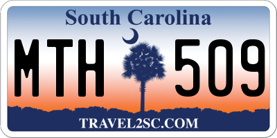 SC license plate MTH509